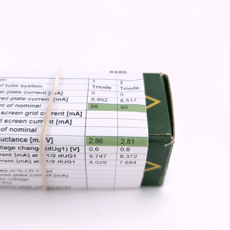 1 X 6SN7GTB NEC TUBE. 1960s JAPAN PROD. COPPER RODS. 44. CH167