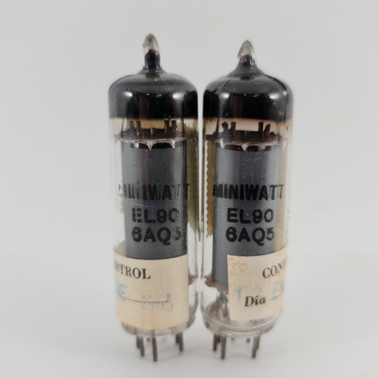 2 X 6AQ5 / EL90 MINIWATT BARCELONA...