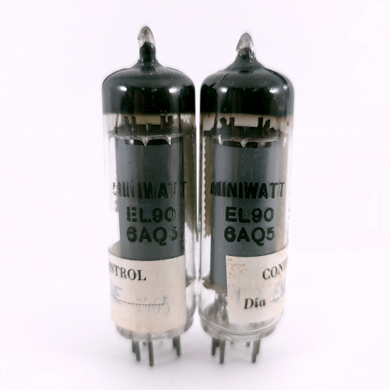2 X 6AQ5 / EL90 MINIWATT BARCELONA...