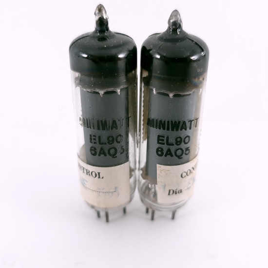 2 X 6AQ5 / EL90 MINIWATT BARCELONA...
