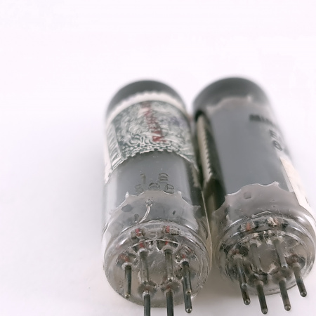 2 X 6AQ5 / EL90 MINIWATT BARCELONA TUBE. 1950s PROD. MATCHED PAIR. 45. CH167