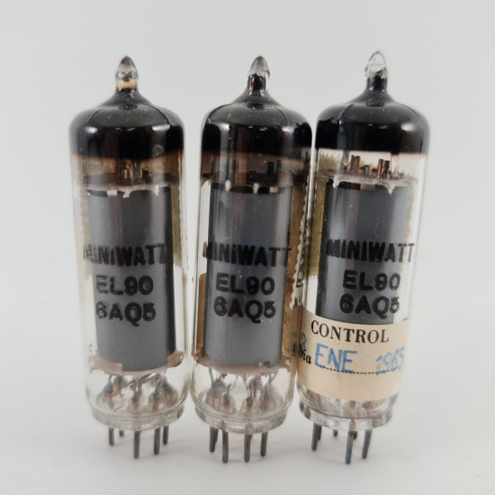3 X 6AQ5 / EL90 MINIWATT BARCELONA...