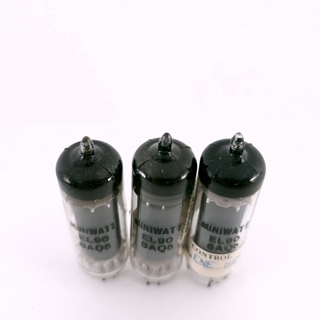 3 X 6AQ5 / EL90 MINIWATT BARCELONA TUBE. 1950s PROD. MATCHED TRIO. 49. CH167