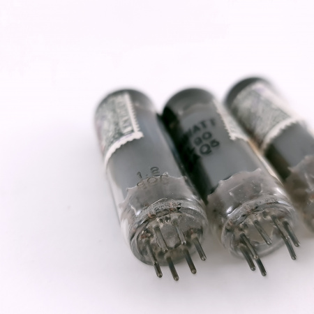 3 X 6AQ5 / EL90 MINIWATT BARCELONA TUBE. 1950s PROD. MATCHED TRIO. 49. CH167