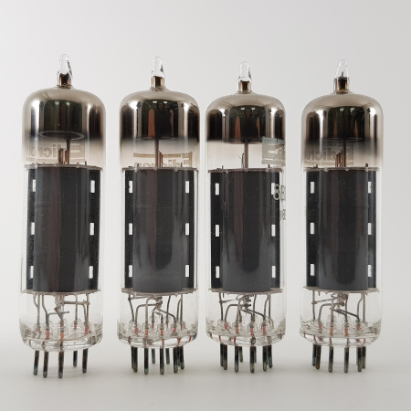 4 X 8BQ5 EDICRON TUBE. MATCHED QUAD. NOS/NIB. RC18