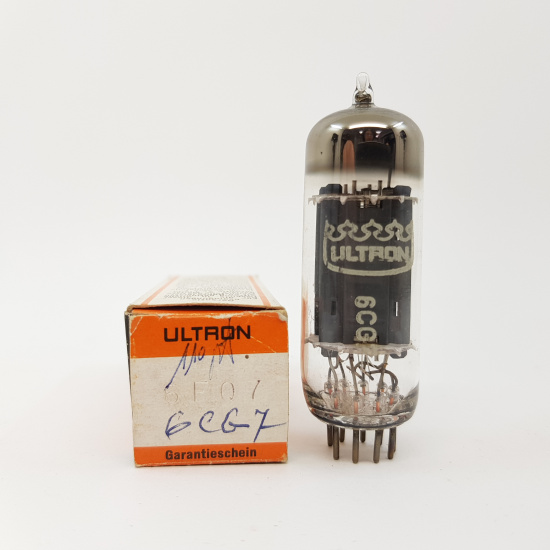 1 X 6CG7 / 6FQ7 ULTRON TUBE. NOS/NIB. RC130