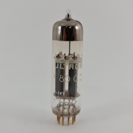 1 X E80CC ULTRON TUBE. 1960s PHILIPS PROD. COPPER RODS. 56. CH167