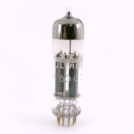 1 X E80CC ULTRON TUBE. 1960s PHILIPS PROD. COPPER RODS. 56. CH167