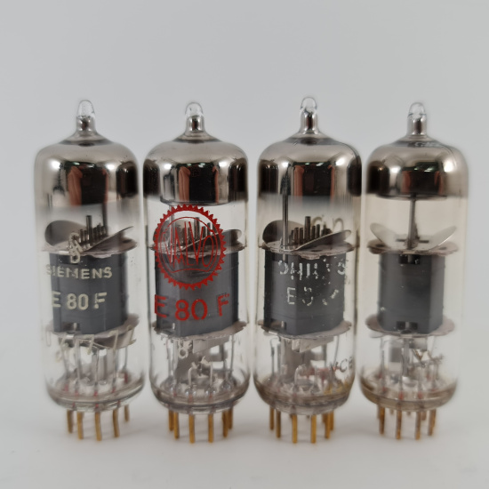4 X E80F TUBE. 1960s PHILIPS PROD....