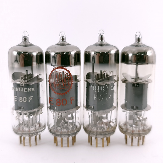 4 X E80F TUBE. 1960s PHILIPS PROD....