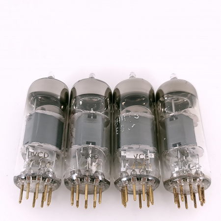 4 X E80F TUBE. 1960s PHILIPS PROD. GOLD PIN. MATCHED TRIO. 57. CH167