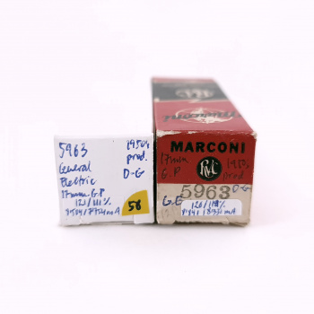 2 X 5963 GENERAL ELECTRIC...