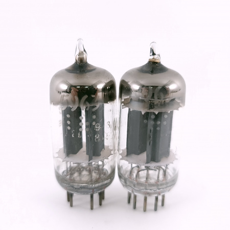 2 X 5963 GENERAL ELECTRIC TUBE. 1950s PROD. 17MM. D-G. MATCHED PAIR. 58. CH167