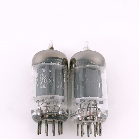 2 X 5963 GENERAL ELECTRIC TUBE. 1950s PROD. 17MM. D-G. MATCHED PAIR. 58. CH167