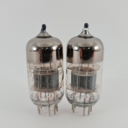 2 X 7025 / 12AX7WA SOVTEK TUBE. 2000s PROD. 3 MICA. MATCHED PAIR. 63. CH167