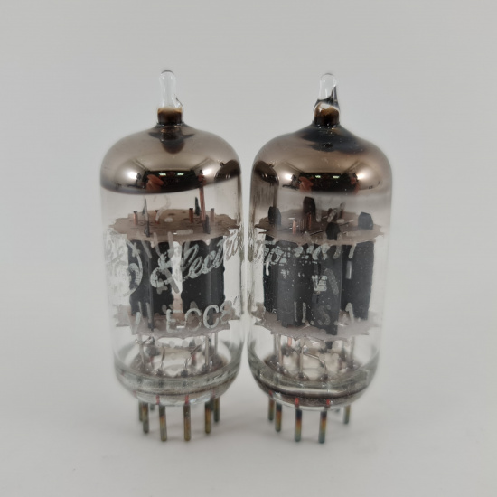 2 X 12AU7A GENERAL ELECTRIC TUBE....