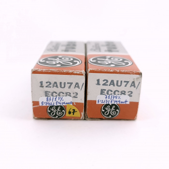 2 X 12AU7A GENERAL ELECTRIC...