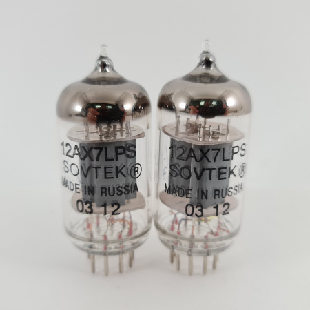 2 X 12AX7LPS SOVTEK TUBE. 2000s PROD. 17MM PLATES. 68. CH167