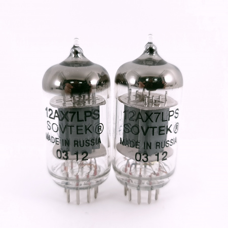 2 X 12AX7LPS SOVTEK TUBE. 2000s PROD. 17MM PLATES. 68. CH167