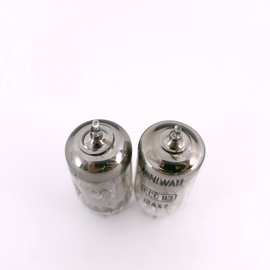 2 X ECC83 MINIWATT BARCELONA TUBE....