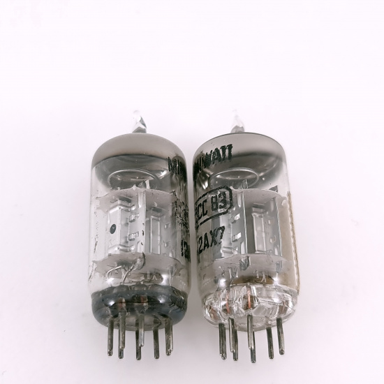 2 X ECC83 MINIWATT BARCELONA TUBE....