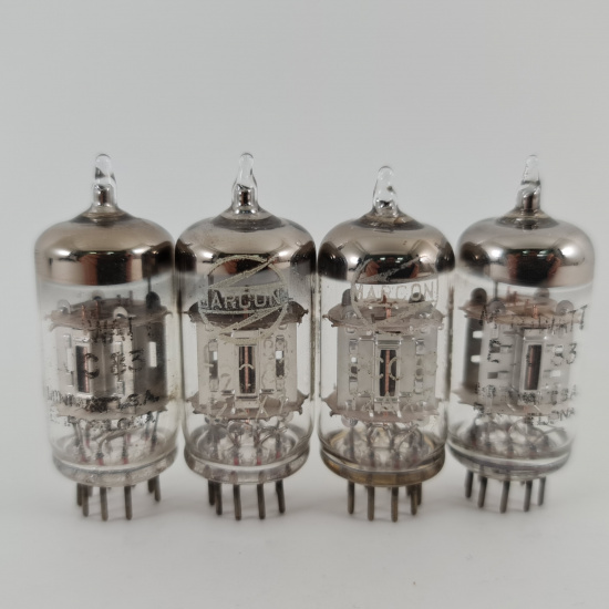 4 X ECC83 MINIWATT BARCELONA TUBE....