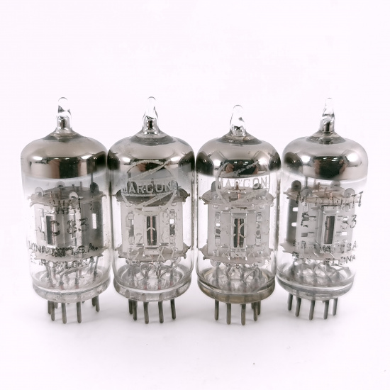 4 X ECC83 MINIWATT BARCELONA TUBE....
