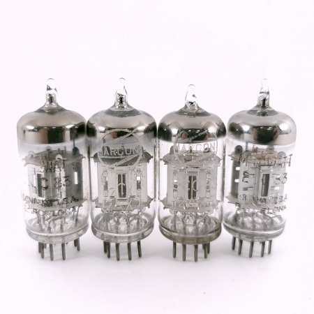 4 X ECC83 MINIWATT BARCELONA TUBE. 1960s PROD.