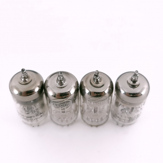 4 X ECC83 MINIWATT BARCELONA TUBE....