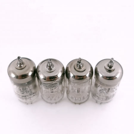 4 X ECC83 MINIWATT BARCELONA TUBE. 1960s PROD.