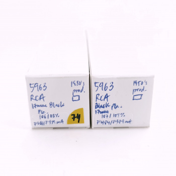 2 X 5963 RCA TUBE. 1950s...