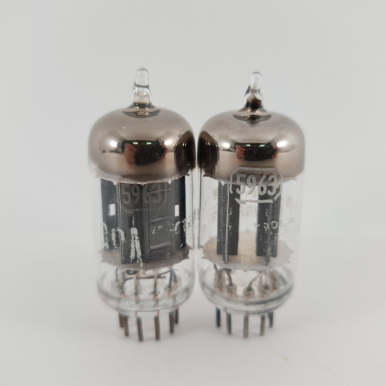 2 X 5963 RCA TUBE. 1950s PROD. 17MM...