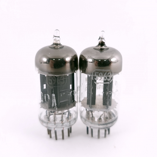 2 X 5963 RCA TUBE. 1950s PROD. 17MM...