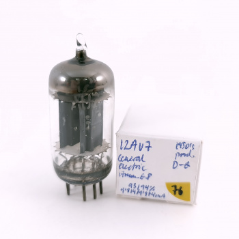 1 X 12AU7 GENERAL ELECTRIC...