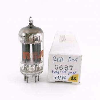 1 X 5687 RCA TUBE. 1950s...