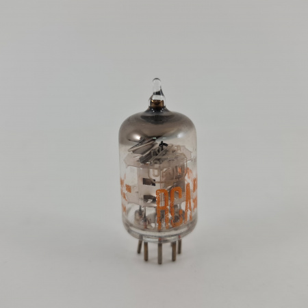 1 X 6AK5 RCA TUBE. 1950s PROD. CHROME PLATES. D-GETTER. USED. 148. CH167