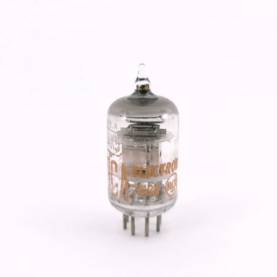 1 X 6AK5 RCA TUBE. 1950s PROD. CHROME...
