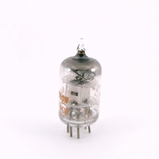 1 X 6AK5 RCA TUBE. 1950s PROD. CHROME...