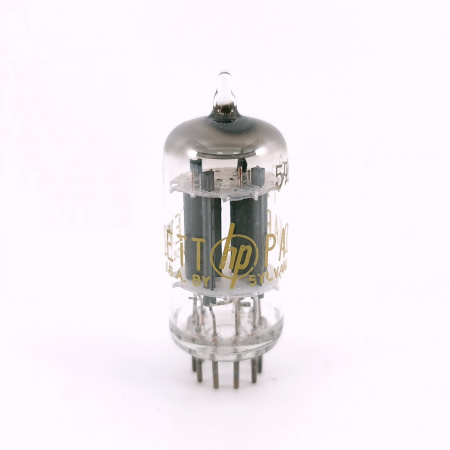 1 X 5963 HP TUBE. 1960s SYLVANIA PROD. 17MM PLATES. COPPER RODS. 87. CH167