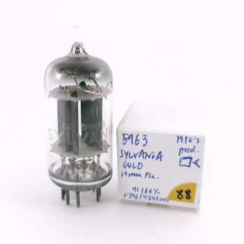 1 X 5963 SYLVANIA GOLD...