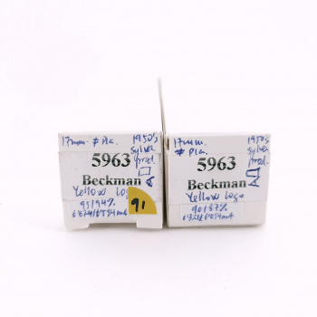 2 X 5963 BECKMAN TUBE....