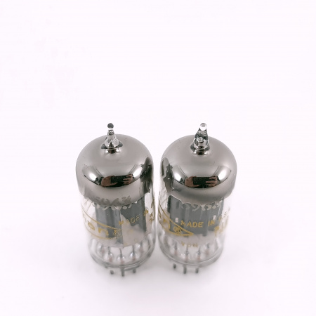 2 X 5963 BECKMAN TUBE. 1950s SYLVANIA PROD. 17MM PLATES. MATCHED PAIR. 91.CH167