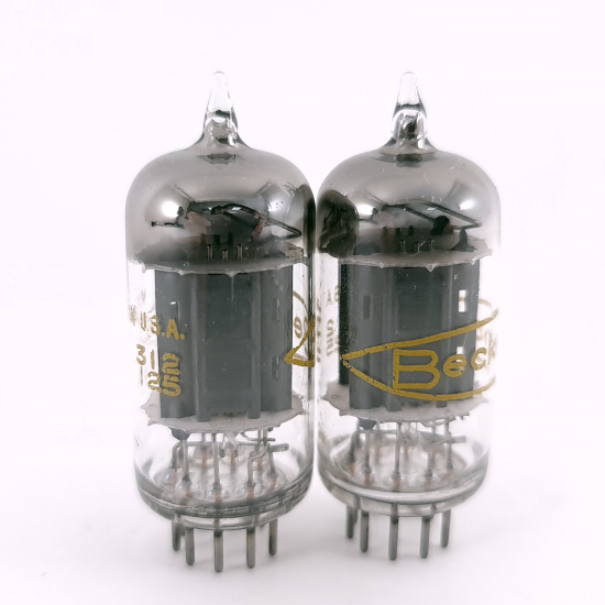 2 X 5963 BECKMAN TUBE. 1950s SYLVANIA...