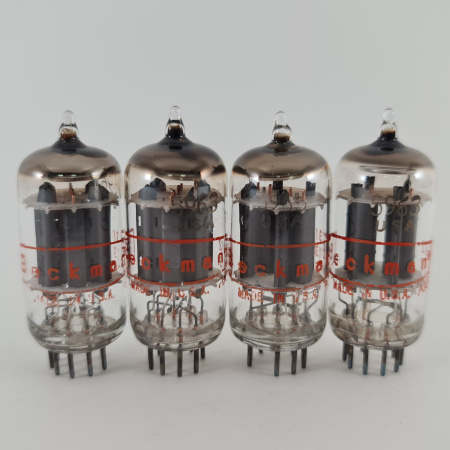 4 X 5963 BECKMAN TUBE. 1960s SYLVANIA PROD. 17MM PLATES. MATCHED QUAD. 92.CH167