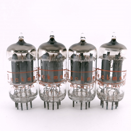 4 X 5963 BECKMAN TUBE. 1960s SYLVANIA PROD. 17MM PLATES. MATCHED QUAD. 92.CH167