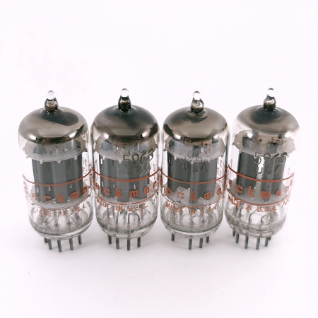 4 X 5963 BECKMAN TUBE. 1960s SYLVANIA PROD. 17MM PLATES. MATCHED QUAD. 92.CH167