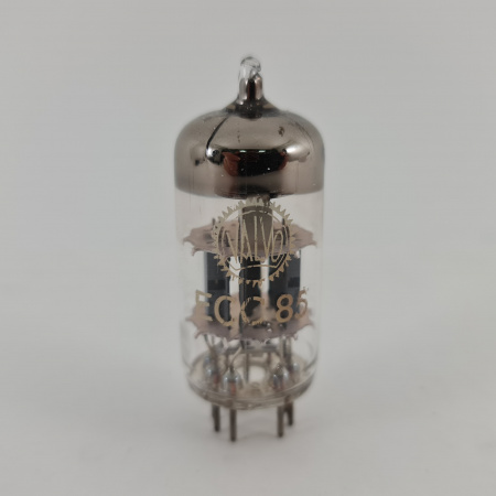 1 X ECC85 VALVO TUBE. 1960s PROD. SMOOTH PLATES. 96. CH167
