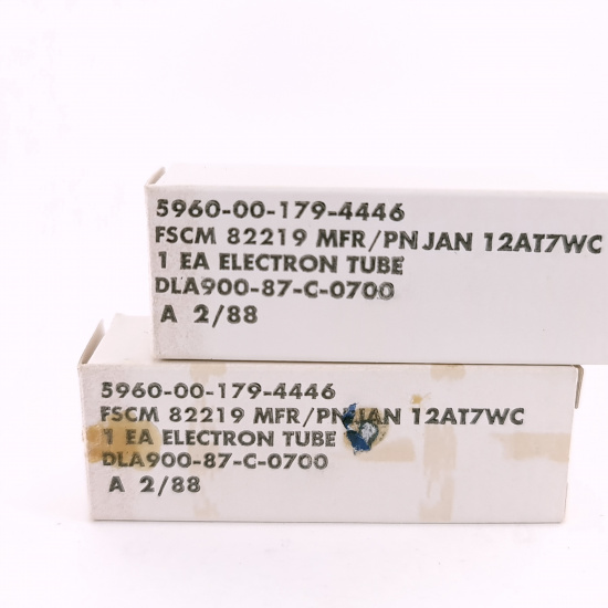 2 X 12AT7WC PHILIPS ECG TUBE. 1980s...