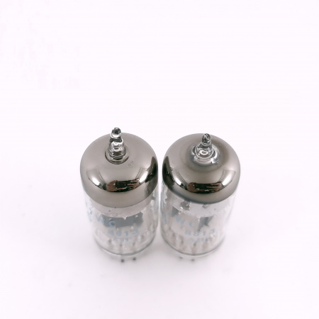 2 X 12AT7WC PHILIPS ECG TUBE. 1980s PROD. COPPER RODS. MATCHED PAIR. 98. CH167