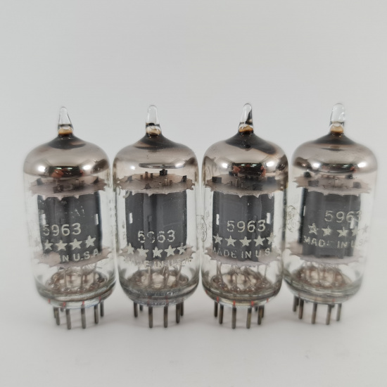 4 X 5963 GENERAL ELECTRIC TUBE. 1960s...